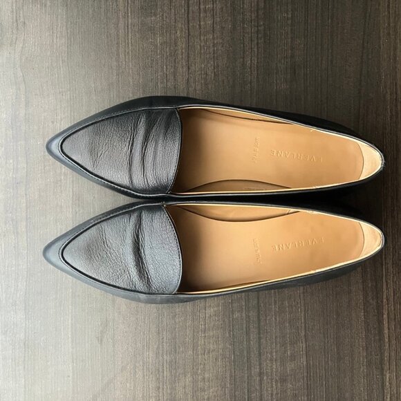 Everlane Modern Point Loafer in Black, Size 9.5 - Picture 2 of 6